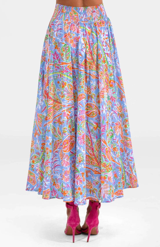 Sexy Summer Skirt - Vintage Vines-Skirt-Gretchen Scott LLC-XS-Periwinkle-Urbanheer