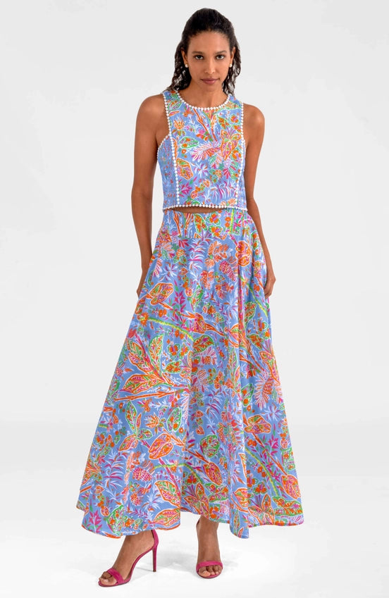 Sexy Summer Skirt - Vintage Vines-Skirt-Gretchen Scott LLC-XS-Periwinkle-Urbanheer