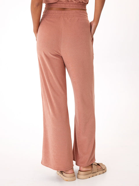 Sharie Towel Terry Wide Leg Pant