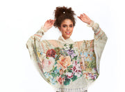 Shawl Blouse - Fortune in Flowerland-Blouse-IPNG Design-1-Urbanheer