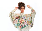 Shawl Blouse - Fortune in Flowerland-Blouse-IPNG Design-S/M-Urbanheer