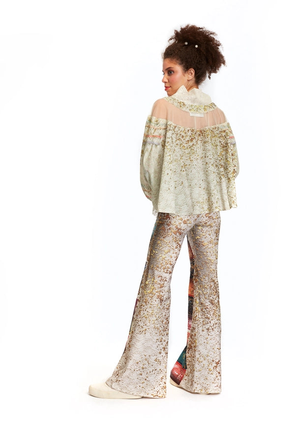 Shawl Blouse - Fortune in Flowerland-Blouse-IPNG Design-1-Urbanheer