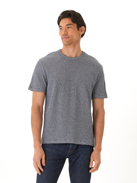 Shawn Double Face Knit Short Sleeve Crew Tee