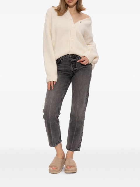 Shearling-Lined Slip-On Slides for Comfort