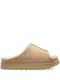 Shearling-Lined Slip-On Slides for Comfort