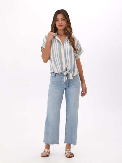 Sheena Woven Button Up