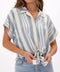 Sheena Woven Button Up