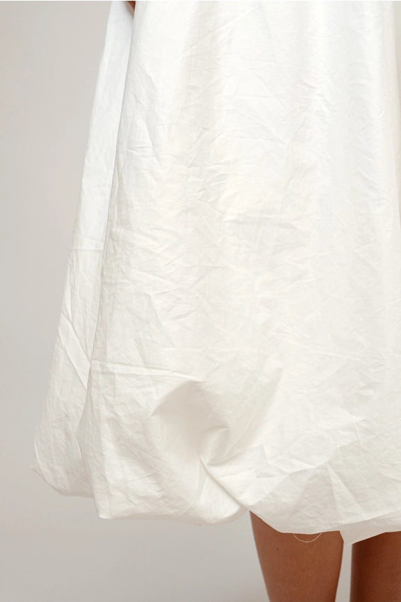 Sheer Mesh Embroidered Poplin Midi Dress-Dress-Blue B-S-OFF WHITE-Urbanheer