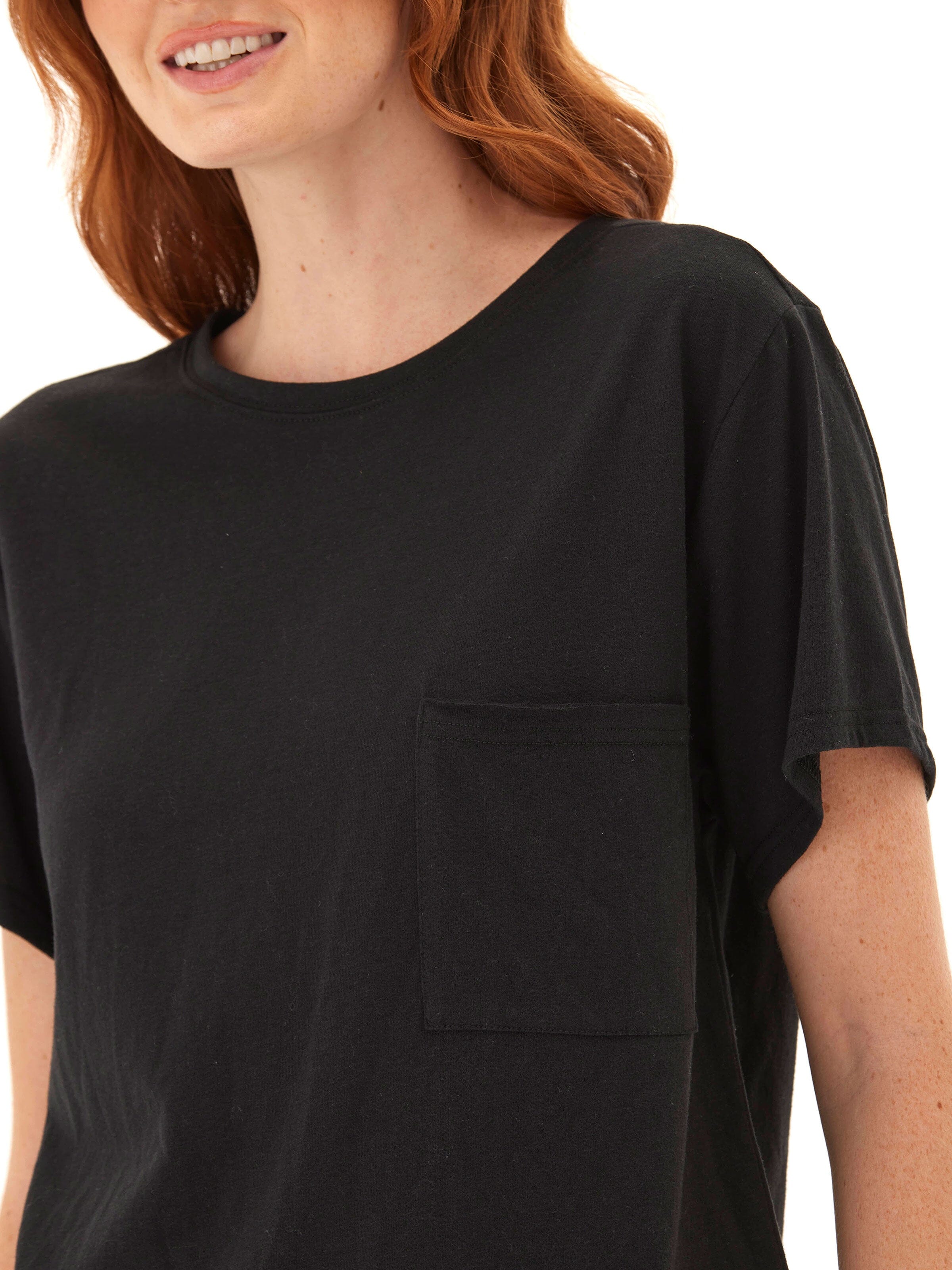 Shelbie Triblend Jersey Pocket Tee