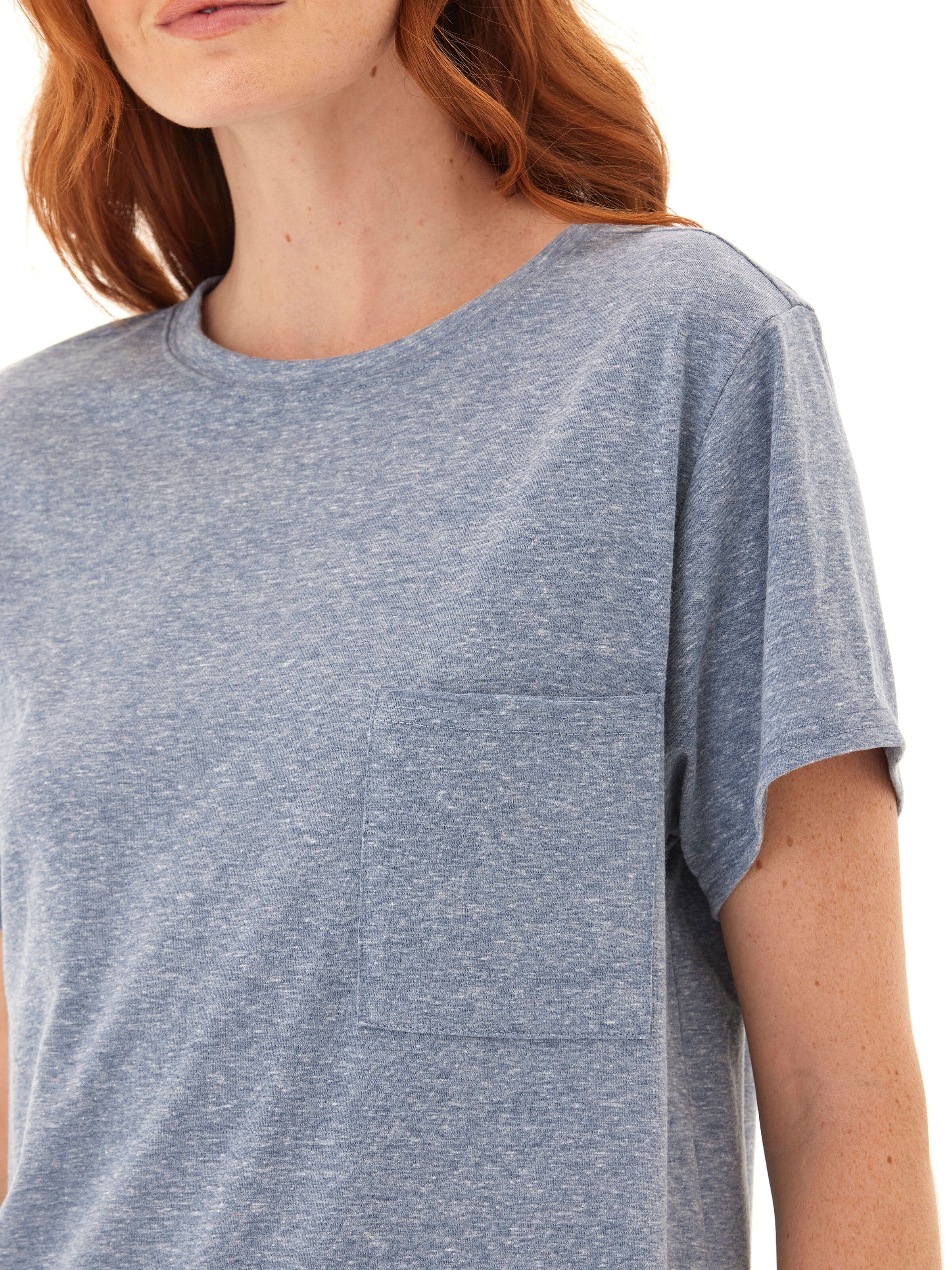 Shelbie Triblend Jersey Pocket Tee