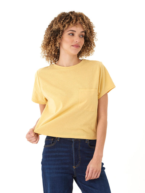 Shelbie Triblend Jersey Pocket Tee