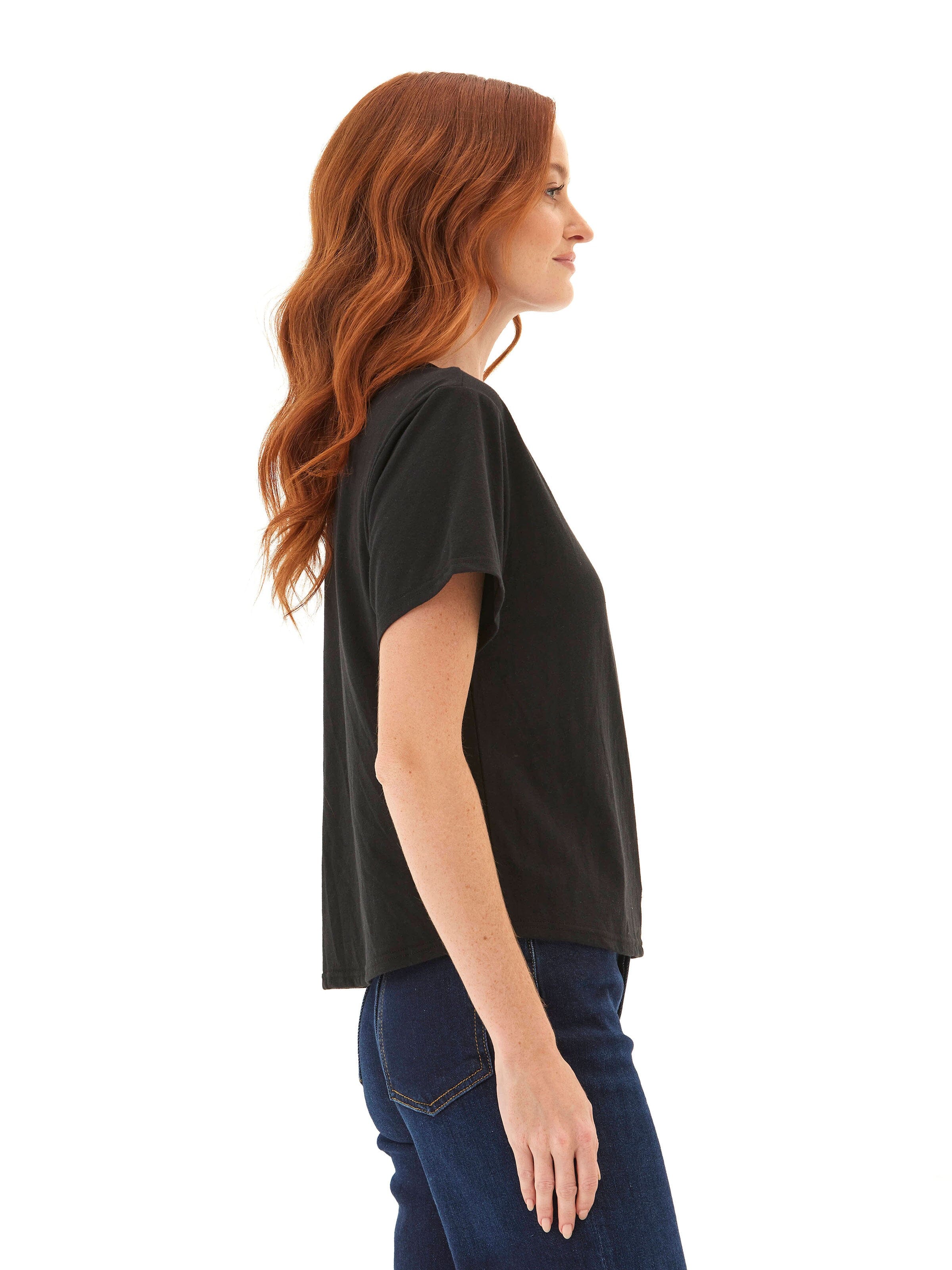 Shelbie Triblend Jersey Pocket Tee
