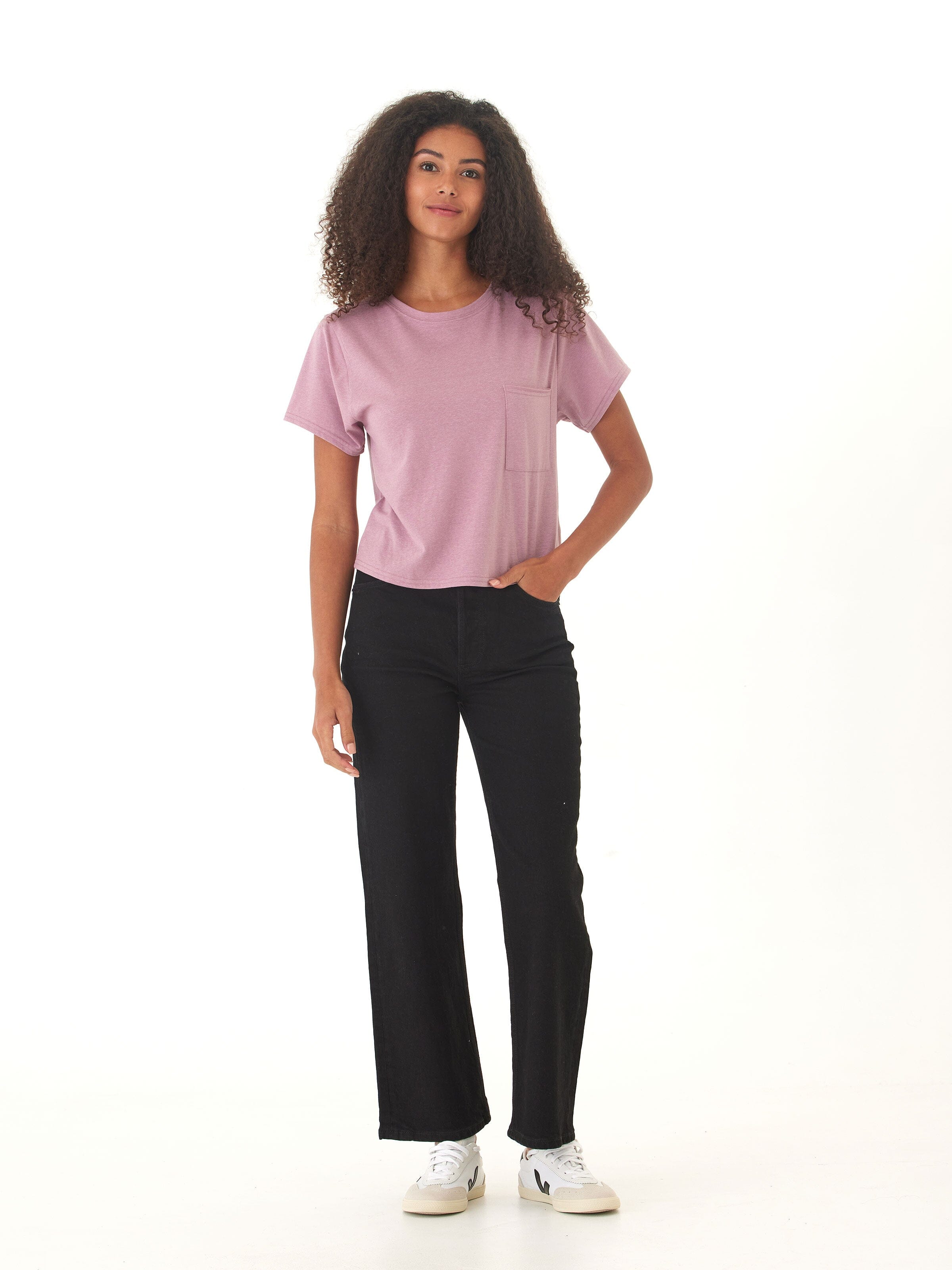 Shelbie Triblend Jersey Pocket Tee