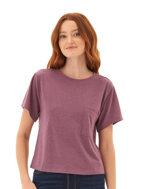 Shelbie Triblend Jersey Pocket Tee