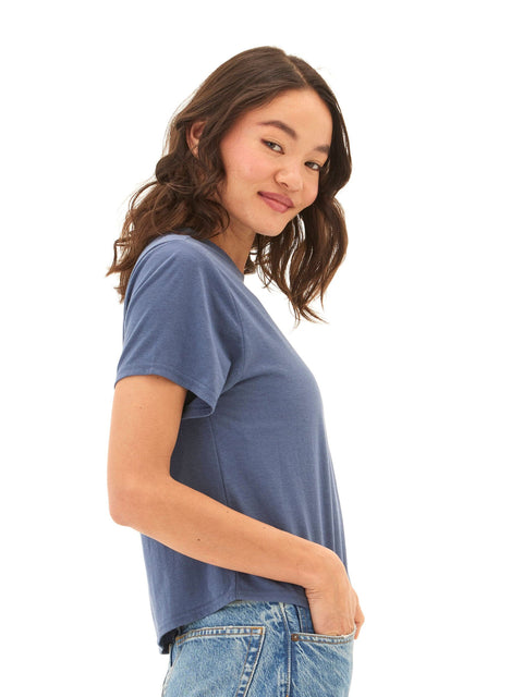 Shelbie Triblend Jersey Pocket Tee