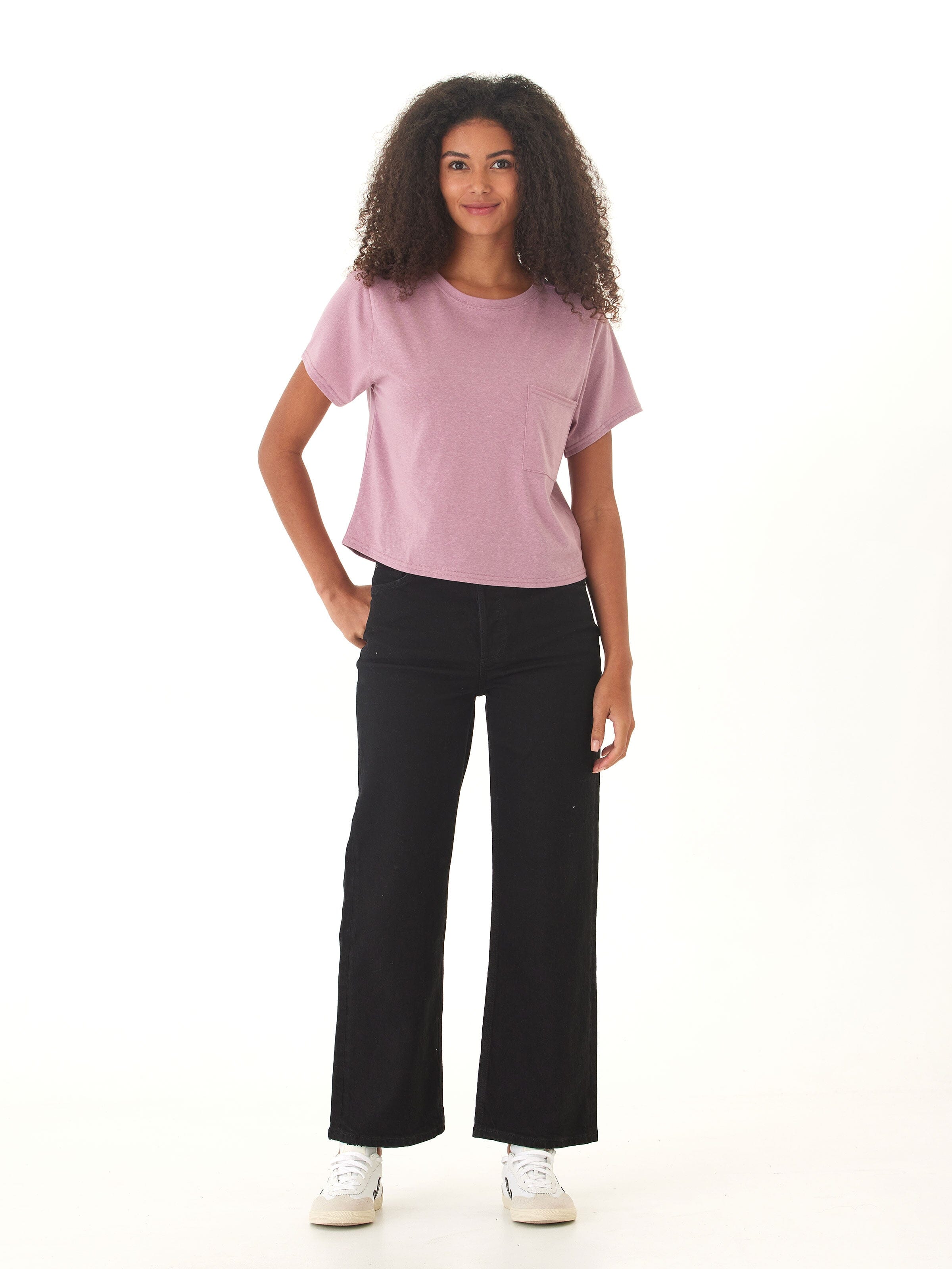 Shelbie Triblend Jersey Pocket Tee