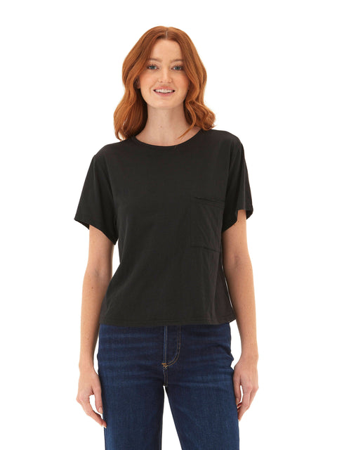 Shelbie Triblend Jersey Pocket Tee