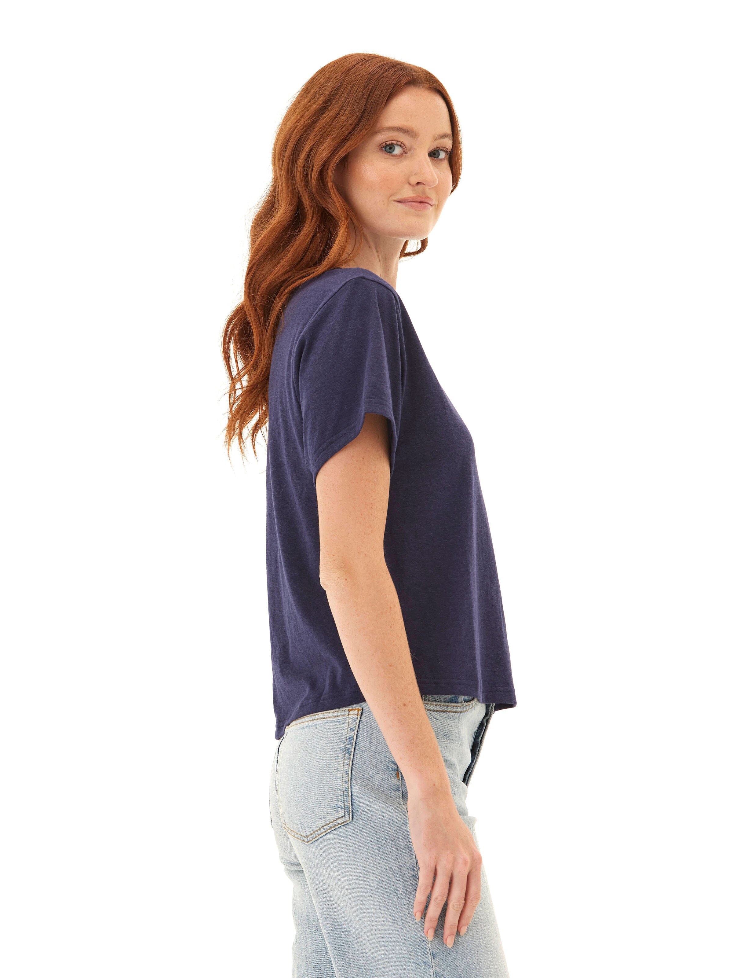 Shelbie Triblend Jersey Pocket Tee