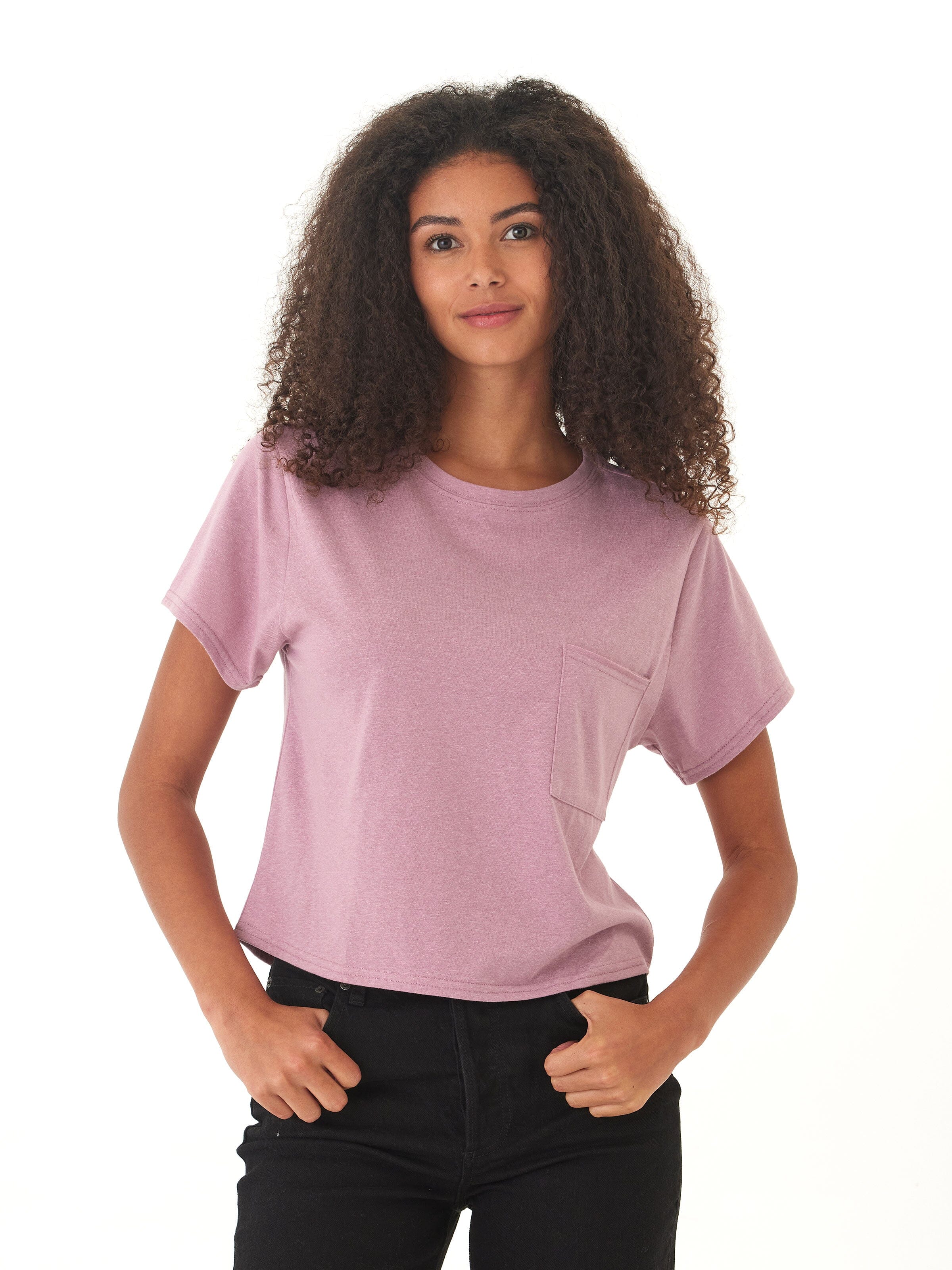 Shelbie Triblend Jersey Pocket Tee
