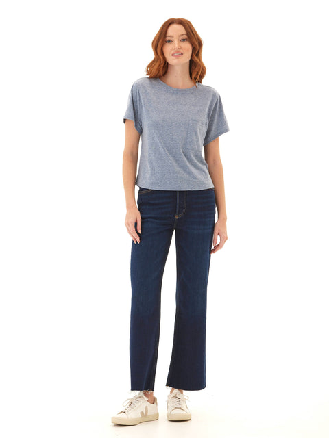 Shelbie Triblend Jersey Pocket Tee