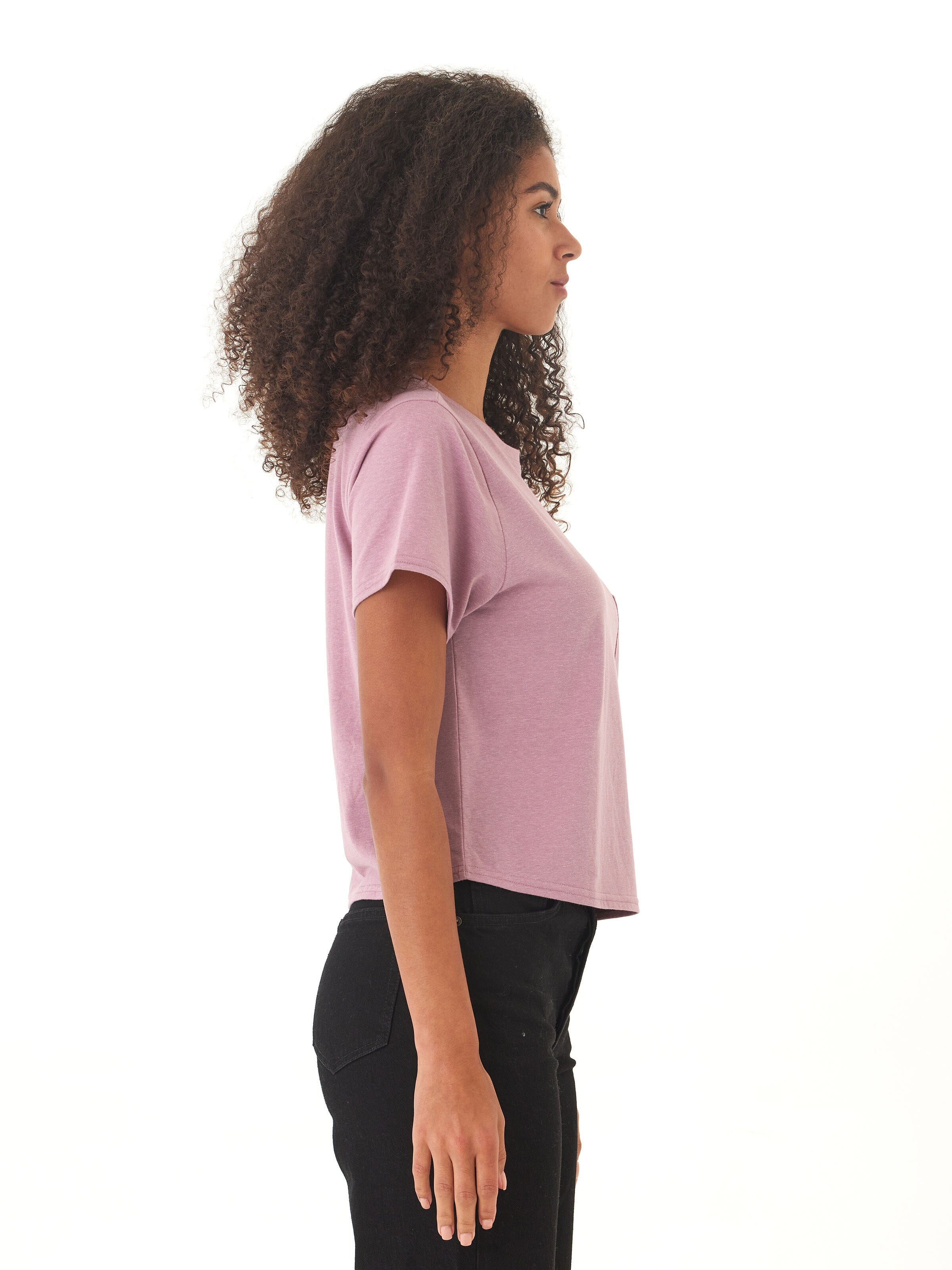 Shelbie Triblend Jersey Pocket Tee