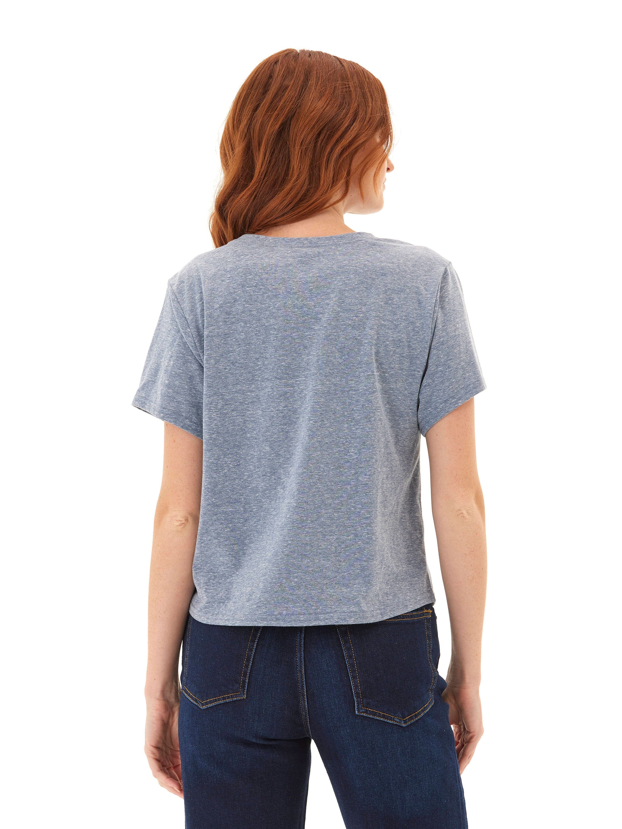Shelbie Triblend Jersey Pocket Tee
