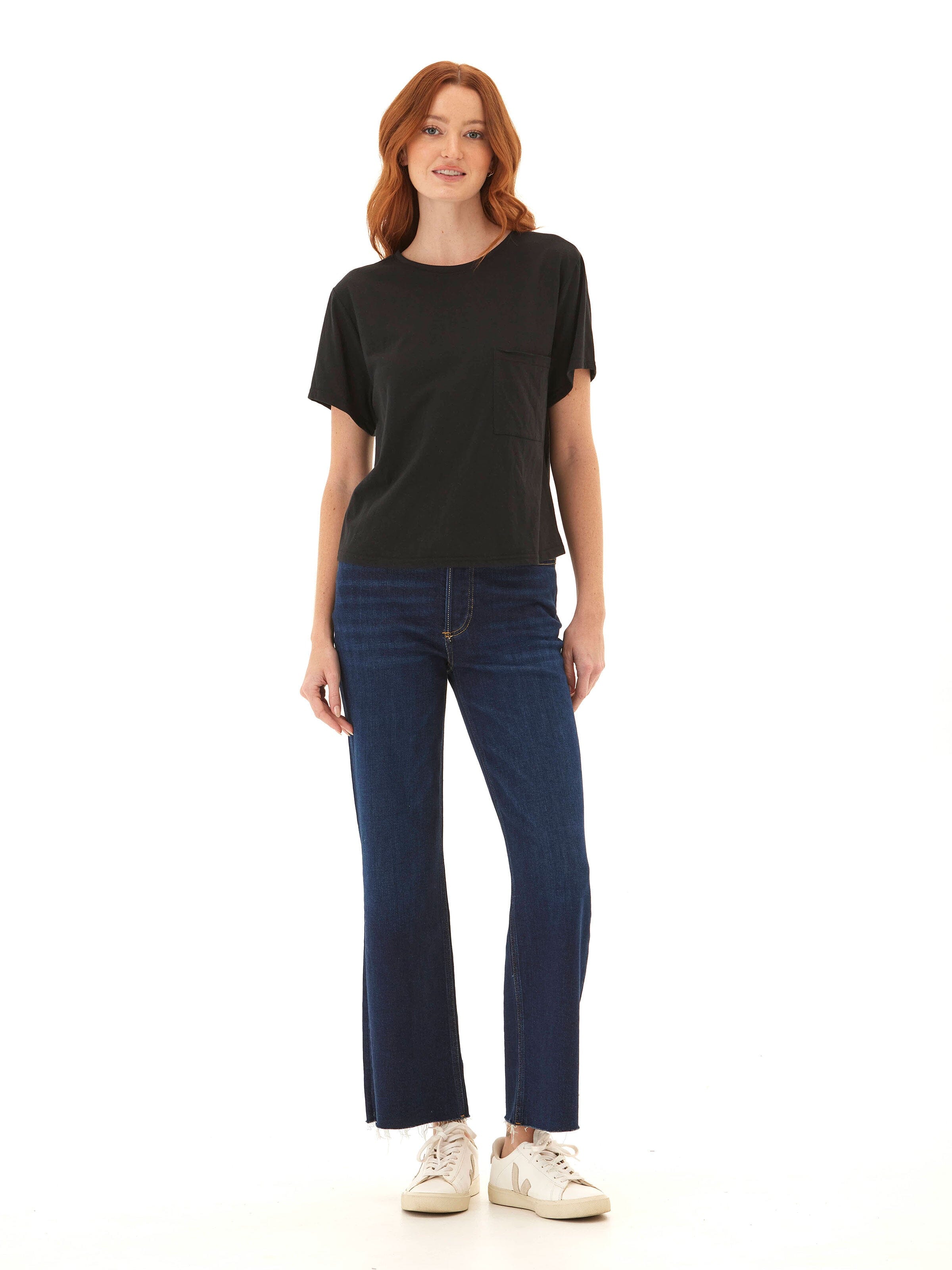 Shelbie Triblend Jersey Pocket Tee