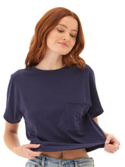 Shelbie Triblend Jersey Pocket Tee