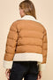 Sherpa Trim Padded Puffer Jacket-Puffer Jacket-TCEC-S-CAMEL-Urbanheer