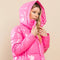 Shinny Puffer Jacket-Puffer Jacket-TCEC-S-Barbie Pink-Urbanheer