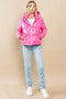 Shinny Puffer Jacket-Puffer Jacket-TCEC-S-Barbie Pink-Urbanheer
