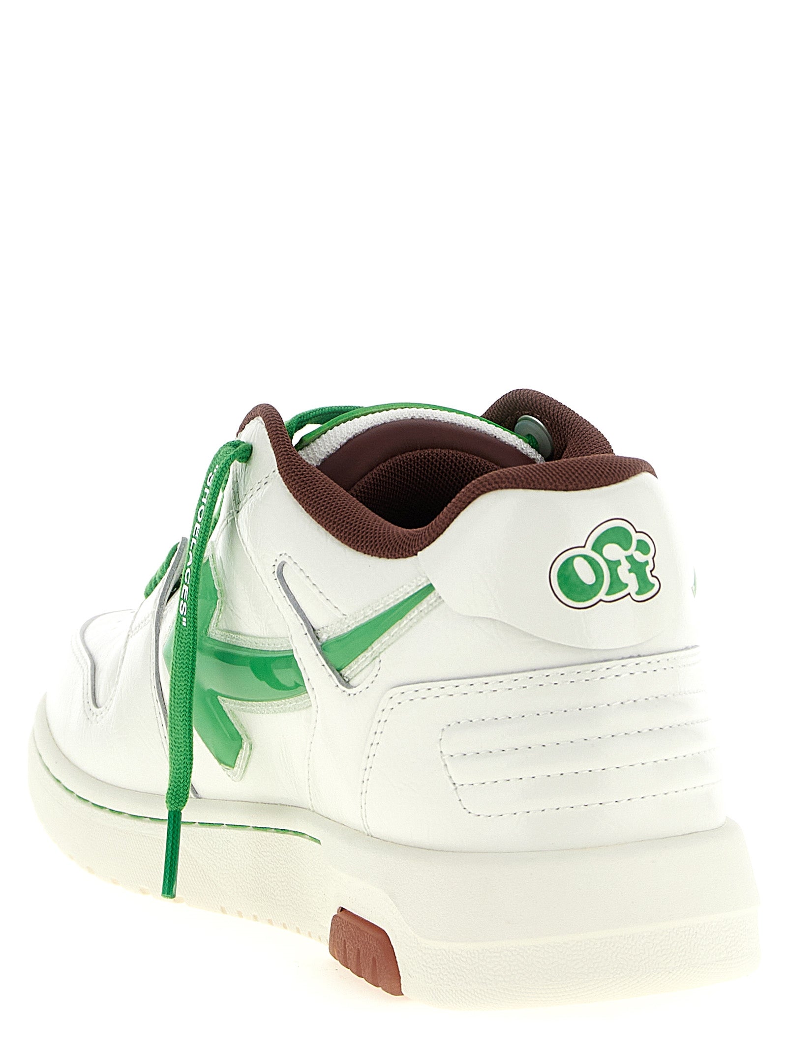 Shiny Leather Bubble Arrow Sneakers for Everyday Comfort