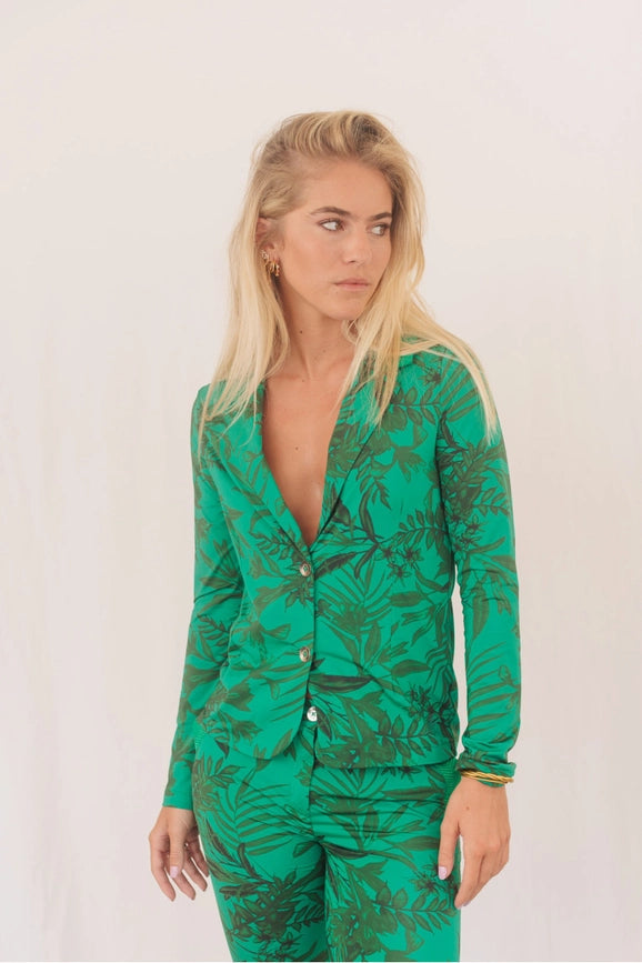 Shirley Blazer in Tropical Print-Blazer-HBT-XXS-Urbanheer
