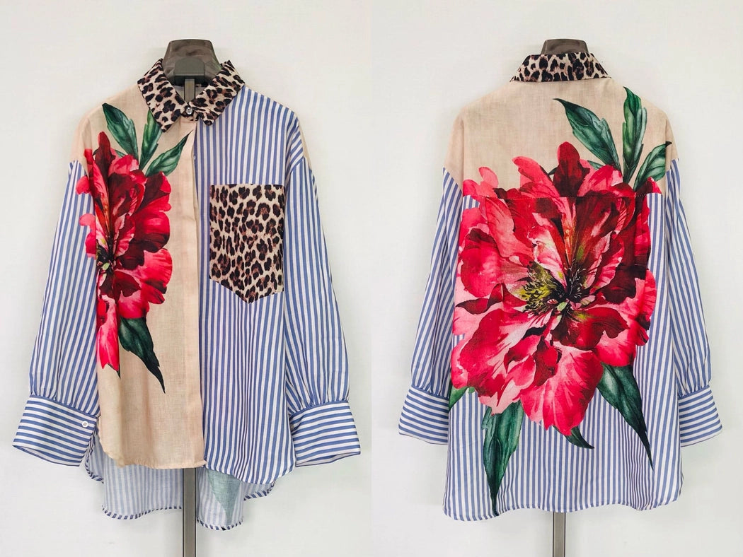 Shirt with Collars with Unique Prints-Shirt-SWEET MAGIC-OS-1-Urbanheer