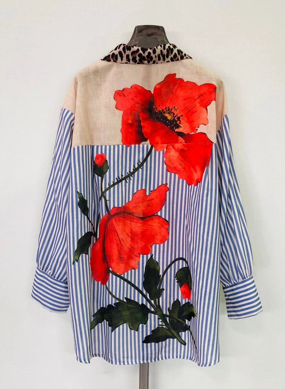 Shirt with Collars with Unique Prints-Shirt-SWEET MAGIC-OS-1-Urbanheer