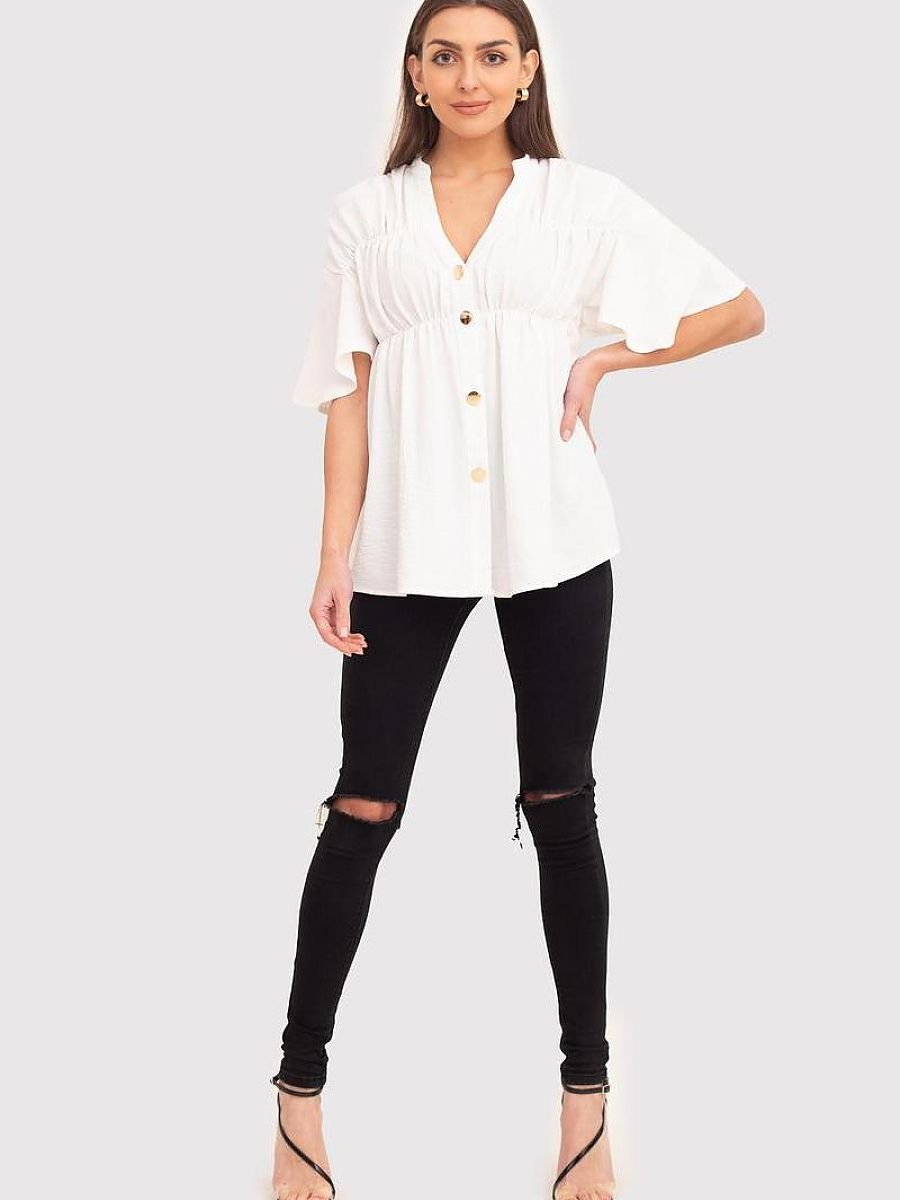 Shirt Women Outfit 195517 Ax Paris-Shirts for Women-Ax Paris-beige-L-Urbanheer