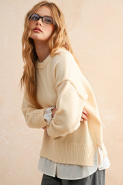 Shirts Combo Long Sleeve Sweater Top