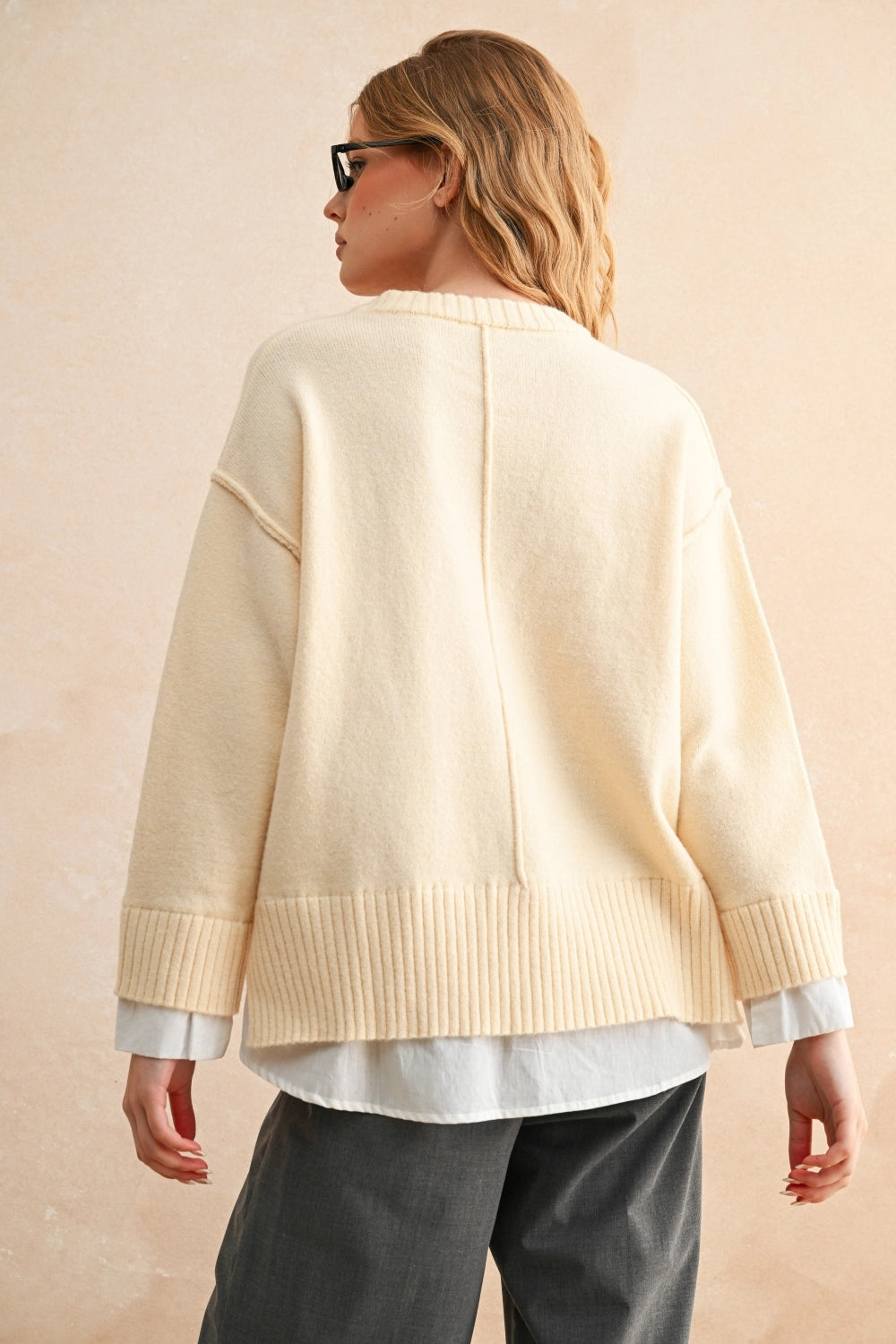 Shirts Combo Long Sleeve Sweater Top