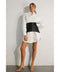 Shirts Dress with Wrap Skirt Set-Set-Mulla-S-WHITE-Urbanheer