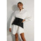 Shirts Dress with Wrap Skirt Set-Set-Mulla-S-WHITE-Urbanheer