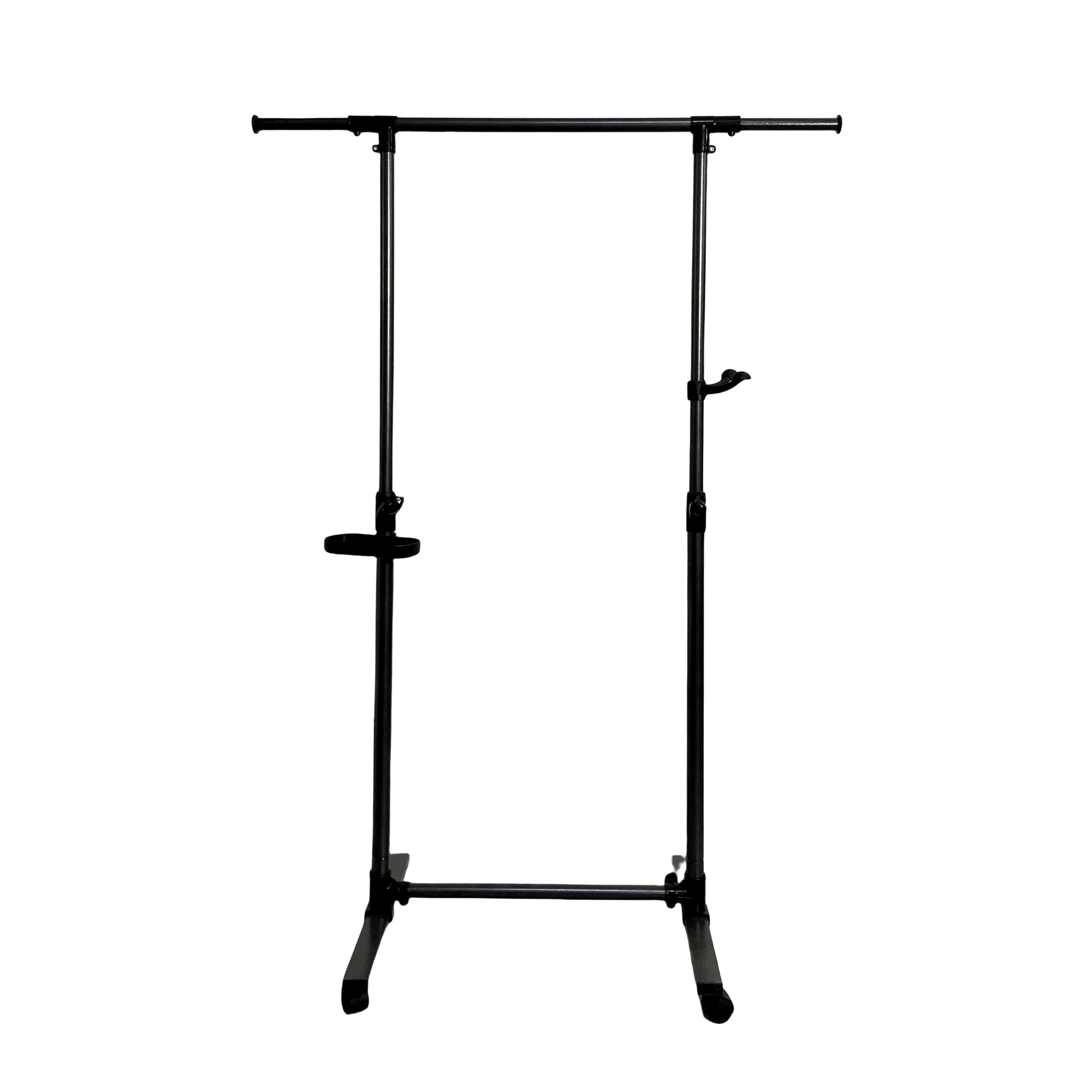 Short Clothing Racks for Hanging Clothes with Bottom Shelves and Wheels Heavy Duty Rolling Clothes-UH Decor-Default-Urbanheer