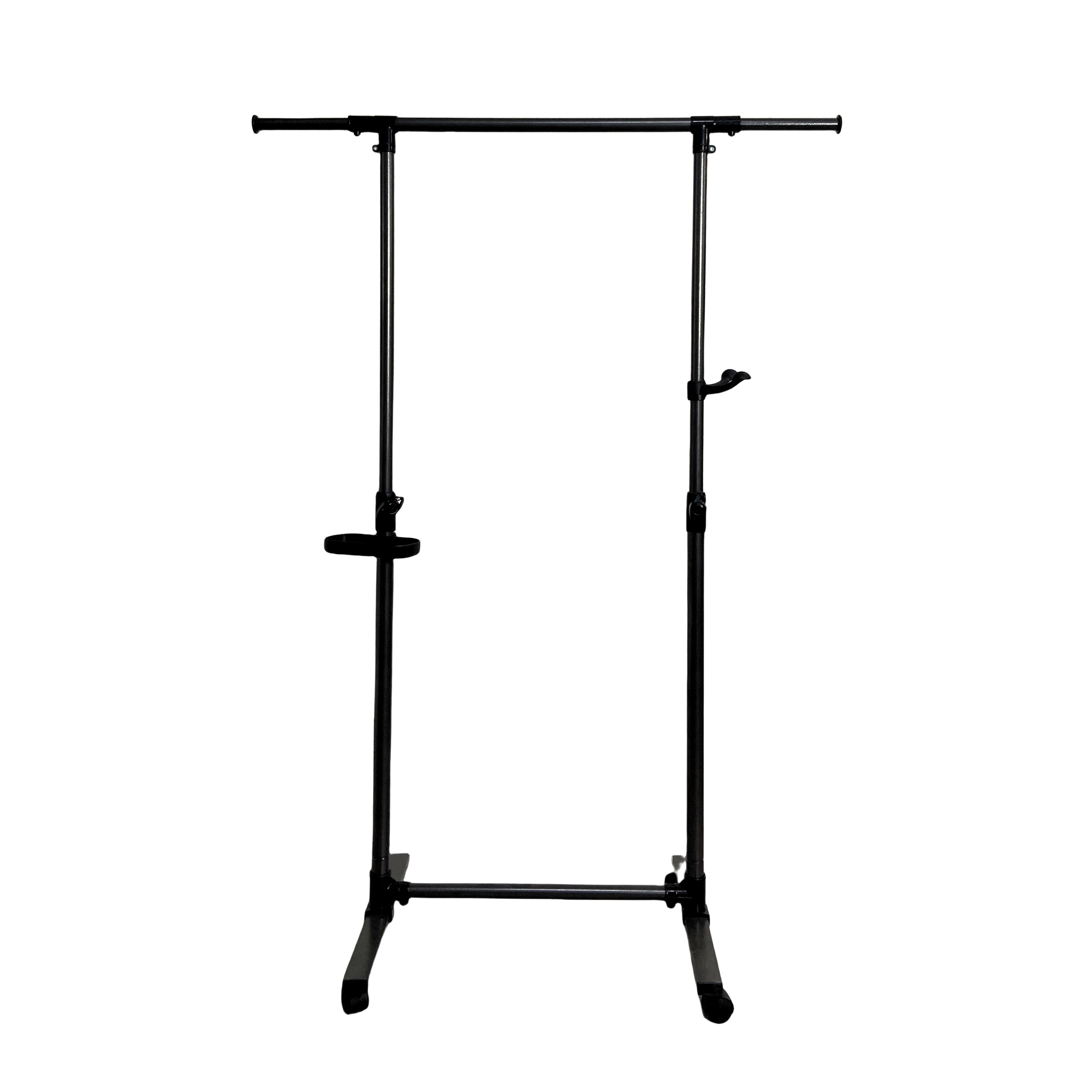 Short Clothing Racks for Hanging Clothes with Bottom Shelves and Wheels Heavy Duty Rolling Clothes-UH Decor-Default-Urbanheer