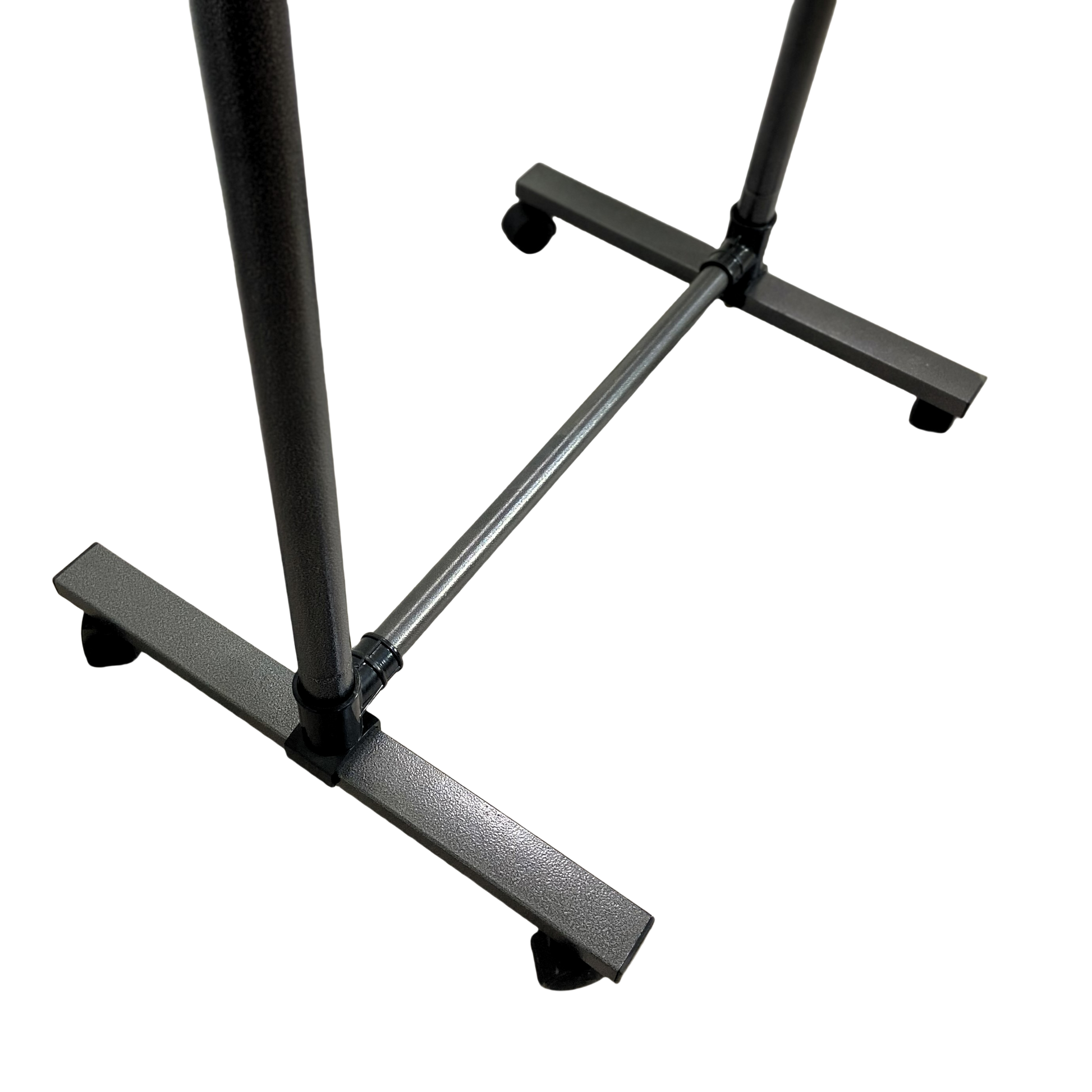 Short Clothing Racks for Hanging Clothes with Bottom Shelves and Wheels Heavy Duty Rolling Clothes-UH Decor-Default-Urbanheer