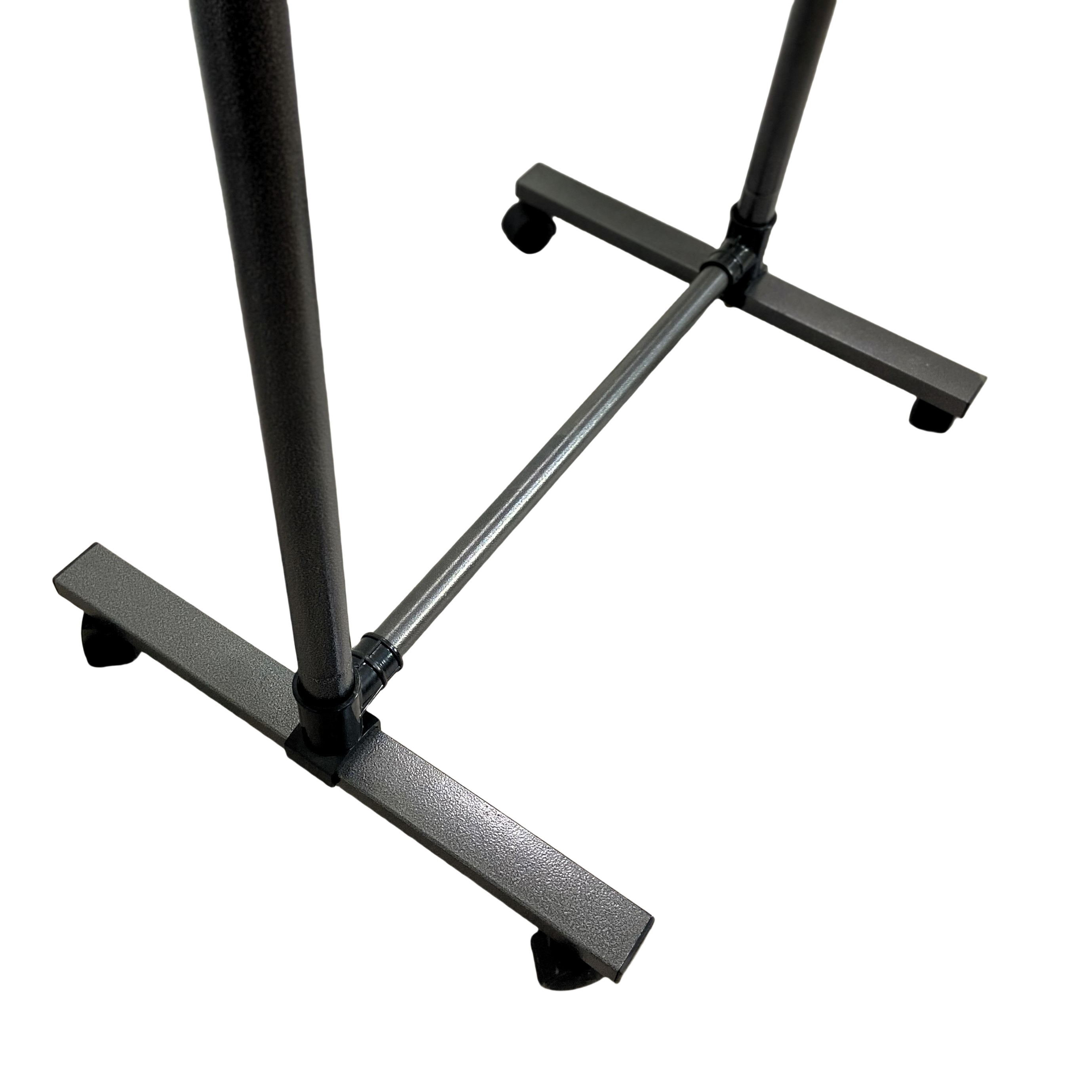 Short Clothing Racks for Hanging Clothes with Bottom Shelves and Wheels Heavy Duty Rolling Clothes-UH Decor-Default-Urbanheer