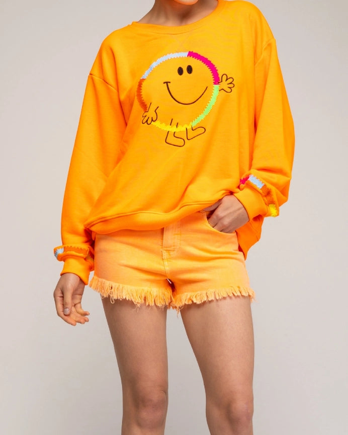 Short Denim in Fluorescent Color Orange-Shorts-Tantra-XS-Orange-Urbanheer