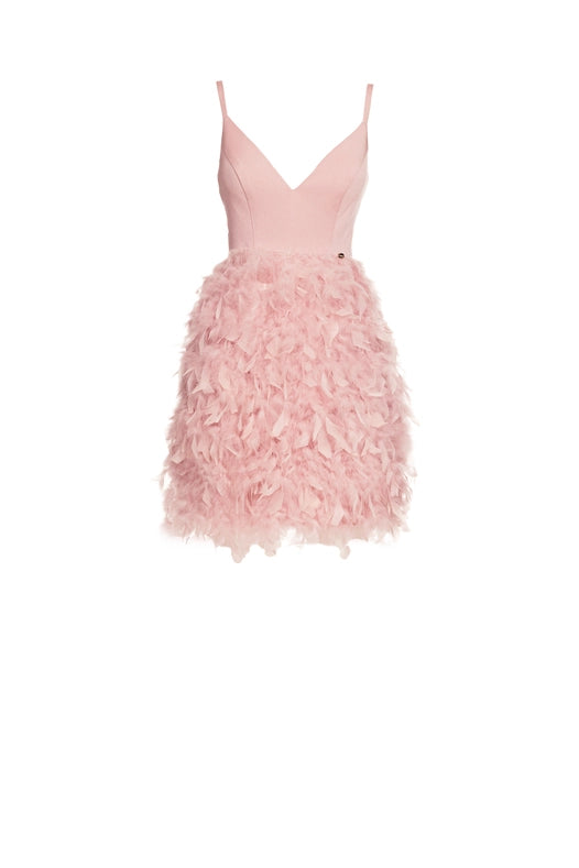 Short Dress with Ruffle Sleeves (Copy)-Dress-Kuea Italian Style-Azure-38-Urbanheer