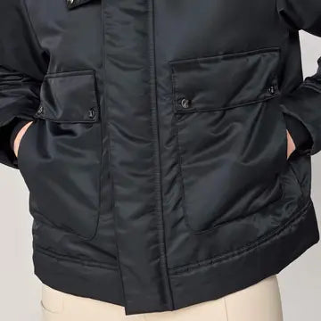 Short Padded Jacket Black