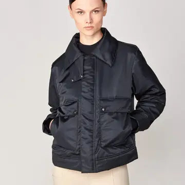 Short Padded Jacket Black