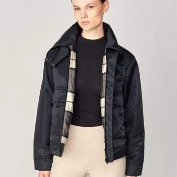 Short Padded Jacket Black