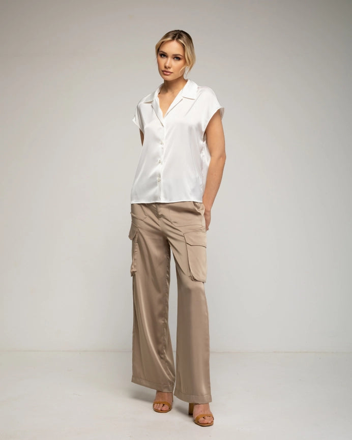 Short Sleeve Blouse White-Blouse-Tantra-S-White-Urbanheer